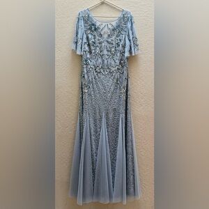 Adrianna Papell gown, light gray Size 14